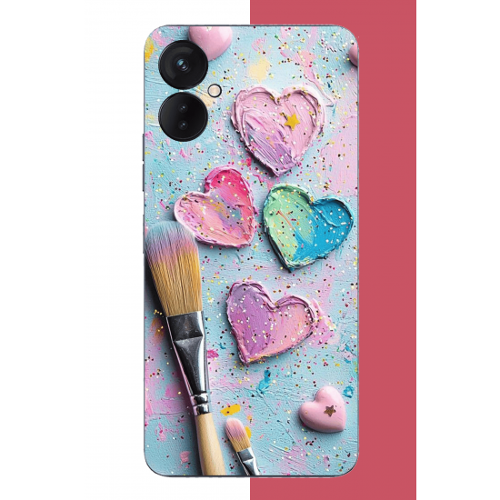 Tecno Spark 9 Pro Uyumlu renkli tuval UV Baskılı Silikon Kılıf Tecno Spark 9 Pro Uyumlu renkli tuval UV Baskılı Silikon Kılıf