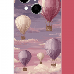 Tecno Spark GO 1 Uyumlu uçan balon UV Baskılı Silikon Kılıf