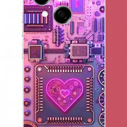 Tecno Spark GO 1 Uyumlu Cyberpunk neon UV Baskılı Silikon Kılıf