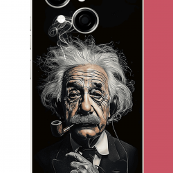 Tecno Spark GO 1 Uyumlu einstein UV Baskılı Silikon Kılıf