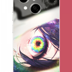Tecno Spark GO 1 Uyumlu anime göz UV Baskılı Silikon Kılıf