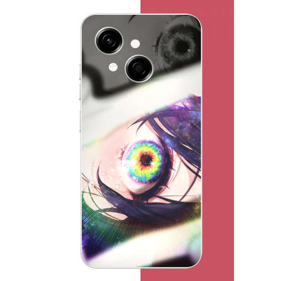 Tecno Spark GO 1 Uyumlu anime göz UV Baskılı Silikon Kılıf Tecno Spark GO 1 Uyumlu anime göz UV Baskılı Silikon Kılıf