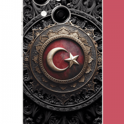 Tecno Spark GO 1 Uyumlu Türk Rozet UV Baskılı Silikon Kılıf