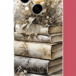 Tecno Spark GO 1 Uyumlu papatyalı kitap UV Baskılı Silikon Kılıf