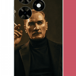 Tecno Spark Go 2024 Uyumlu atatürk UV Baskılı Silikon Kılıf