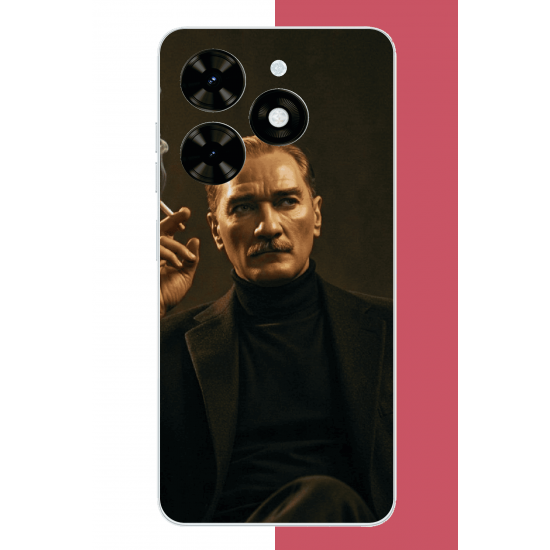 Tecno Spark Go 2024 Uyumlu atatürk UV Baskılı Silikon Kılıf Tecno Spark Go 2024 Uyumlu atatürk UV Baskılı Silikon Kılıf