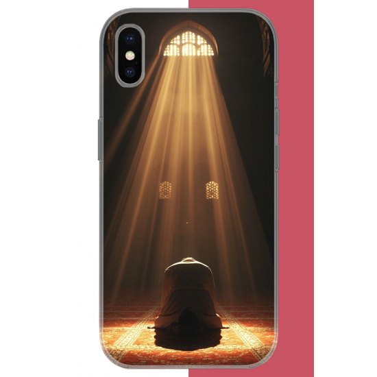 iPhone XS MAX Uyumlu Huzur Dua UV Baskılı Silikon Kılıf
