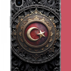 iPhone XS MAX Uyumlu Türk Rozet UV Baskılı Silikon Kılıf