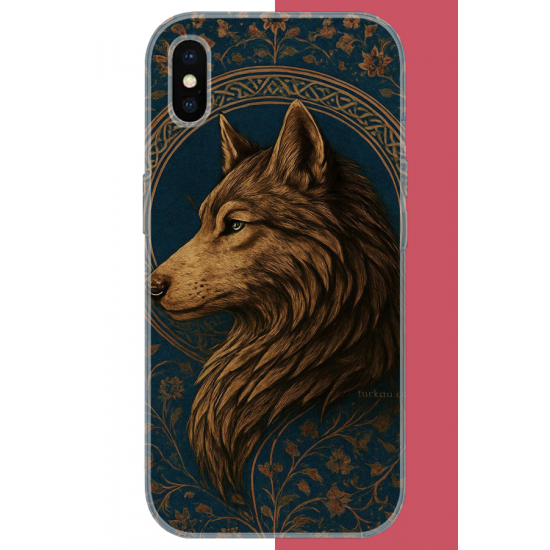 iPhone XS MAX Uyumlu Kurt UV Baskılı Silikon Kılıf