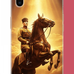 iPhone XS MAX Uyumlu Atatürk5 UV Baskılı Silikon Kılıf