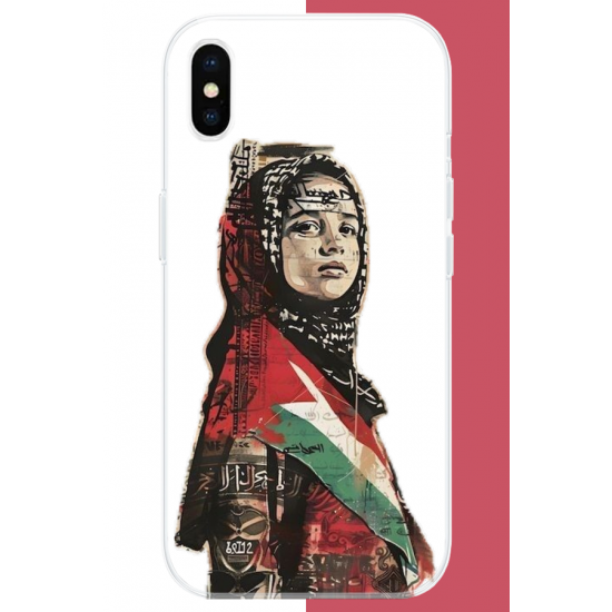 iPhone XS MAX Uyumlu Filistin2 UV Baskılı Silikon Kılıf