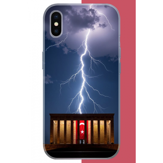 iPhone XS MAX Uyumlu Anıtkabir UV Baskılı Silikon Kılıf