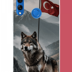 Honor 9X Uyumlu Ulu Kurt UV Baskılı Silikon Kılıf Honor 9X Uyumlu Ulu Kurt UV Baskılı Silikon Kılıf