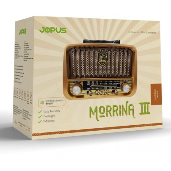 Jopus Morrina III Bluetoothlu Radyolu Bluetooth Hoparlör