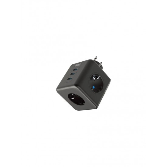 Winnboss WN-3440 Akım Korumalı Isıya Dayanıklı 3 lü Duvar Tipi Priz