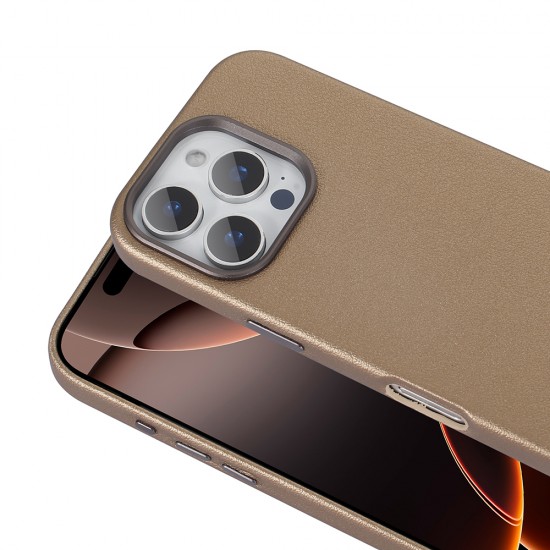 Apple iPhone 16 Pro Max Kılıf Magsafe Şarj Özellikli PU Deri Adora Kapak